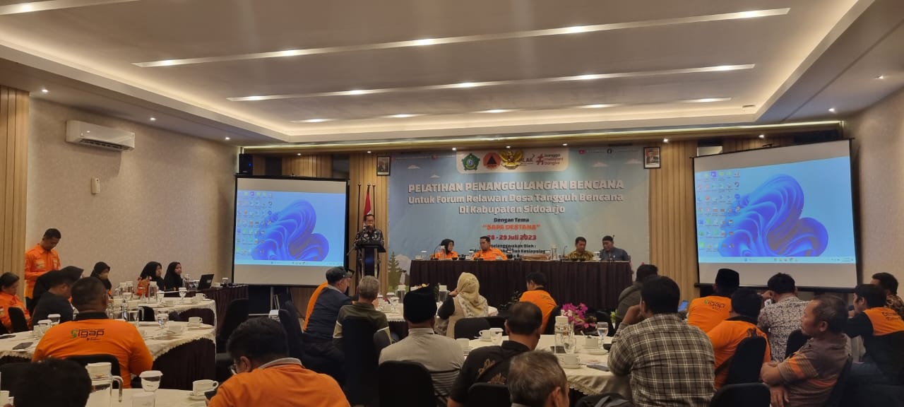 BPBD Sidoarjo Mengadakan Pelatihan Penanggulangan Bencana Untuk Forum Relawan Desa Tangguh Bencana di Shayana Resort Malang