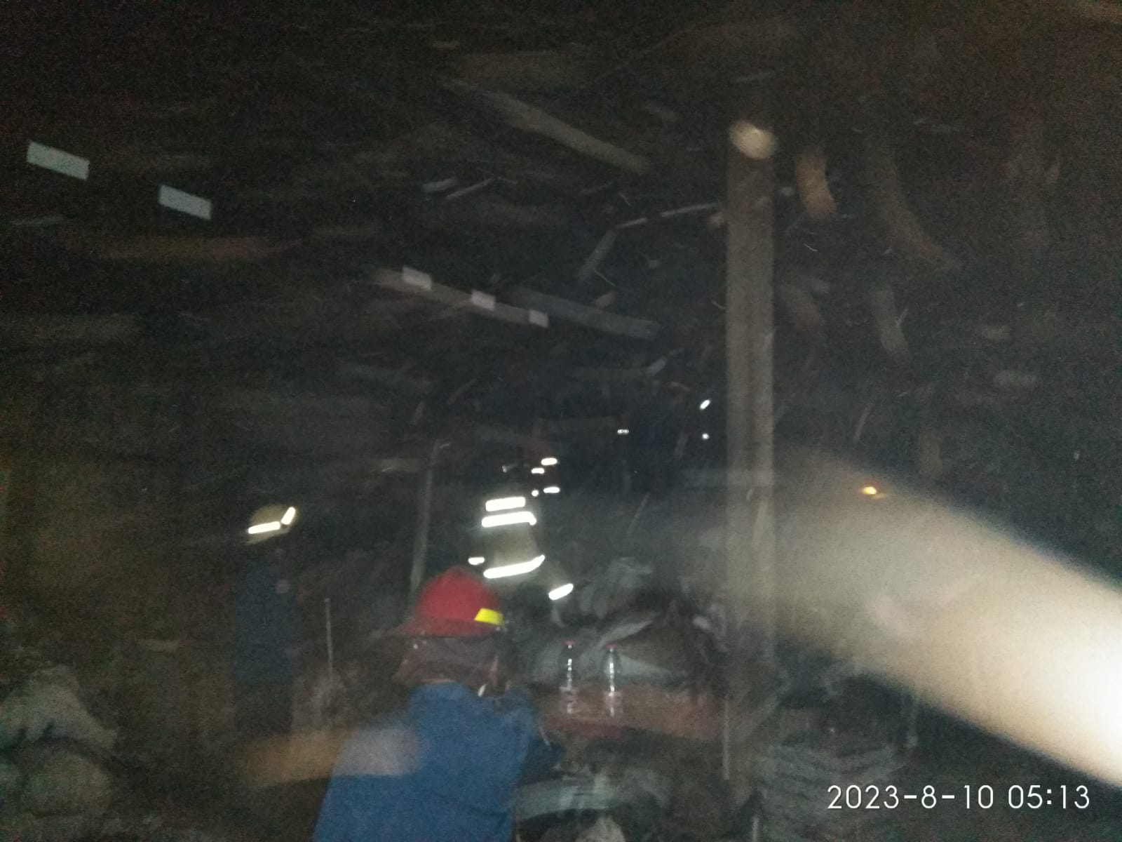 Kebakaran Gudang di Jalan Jeruk Wage 4 RT 05 RW 08, Kecamatan Taman