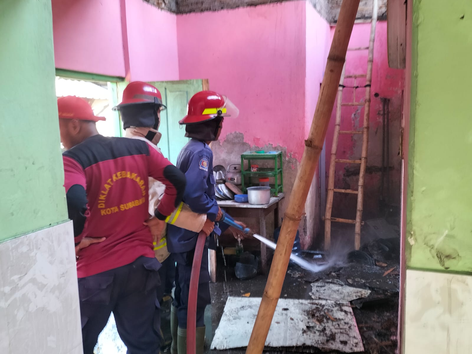 Kebakaran Gedung Sekolah di SD Kedung Sugo 2 Desa Kedung Sugo, Kecamatan Prambon