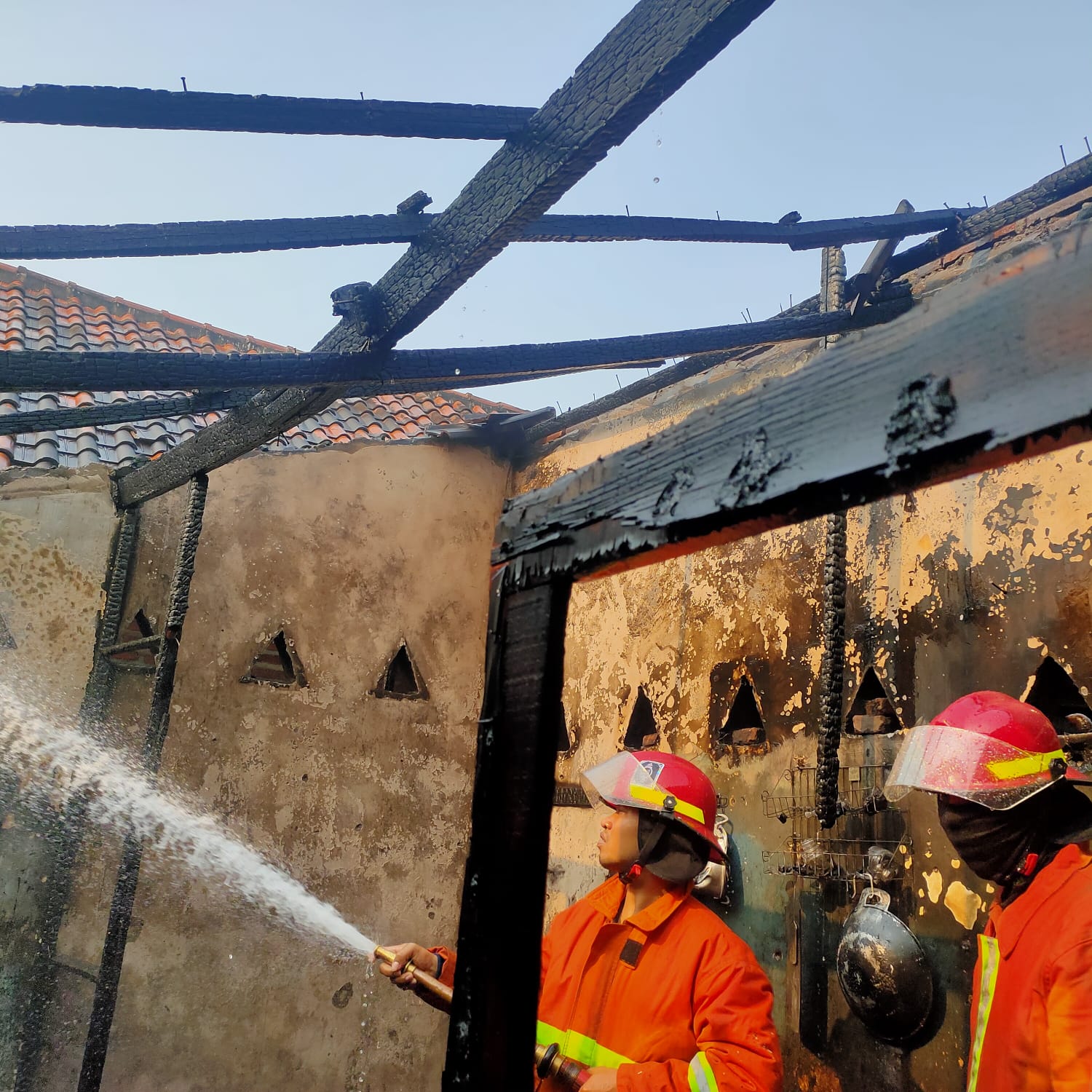 Kebakaran Rumah Warga di Desa Sepande, Kecamatan Candi