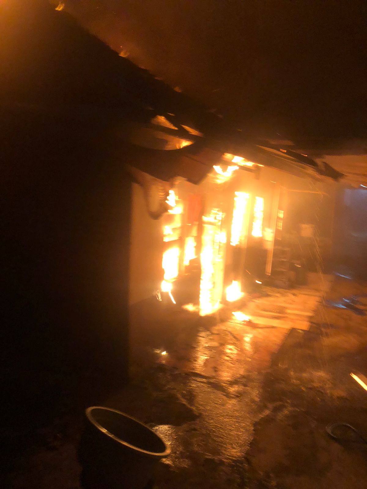 Kebakaran Tempat Kost di Desa Kedungrejo, Kecamatan Waru