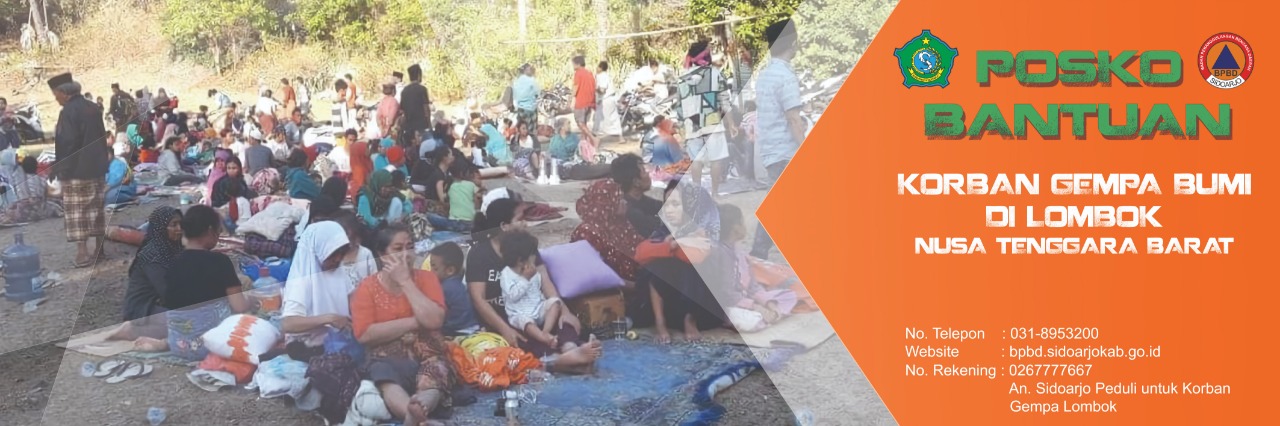 Rekapitulasi Bantuan Sidoarjo Peduli Bencana Gempa Lombok